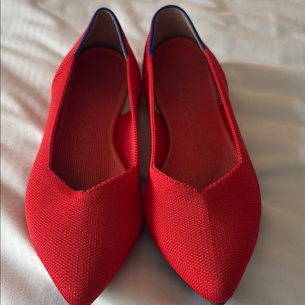 Rothy's Red Flats Sleek and Sustainable